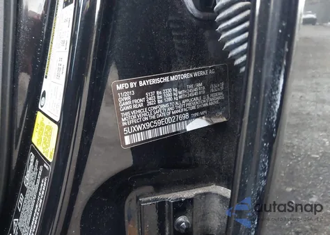 2014 BMW X3 xDrive28I z USA, uszkodzony, nr VIN 5UXWX9C59E0D27698